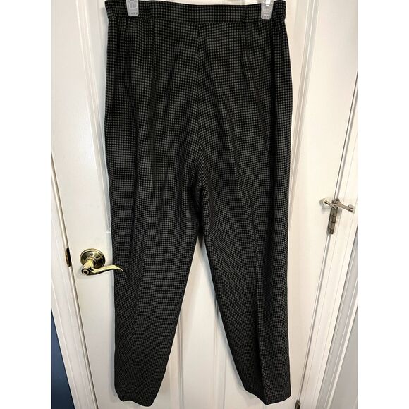 Vintage Trio New York Green and Black Wool Blend Pant Suit Set Size 8 - Picture 5 of 8